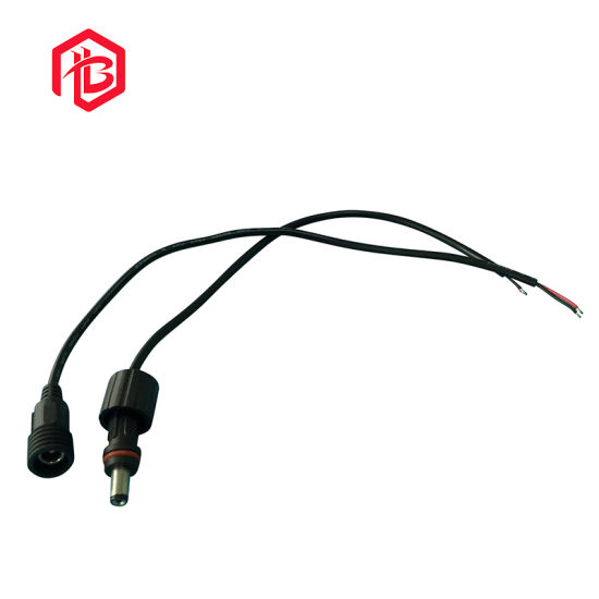 Câble noir blanc taille 2*0.3mm PVC DC connecteur
