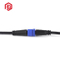Connecteur LED PVC/Nylon avec Câble IP68 Prise 220V